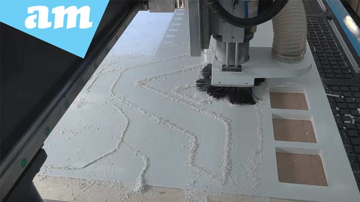 20mm PVC Foam Board Cut on EasyRoute ATC CNC Router