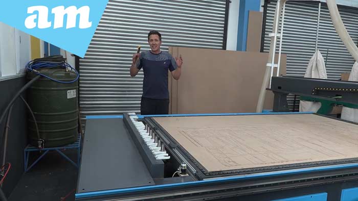 Remove Spoilboard on EasyRoute CNC Router at 6mm (Original 16mm MDF) After 130 Full Size Boards Cutting