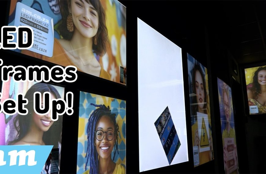 LED Frames: How To Set Up and Hang! (Brackets NOT Standard, May NOT Included)