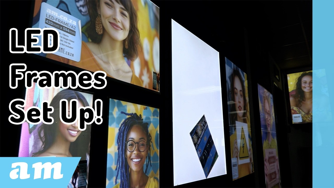 LED Frames: How To Set Up and Hang! (Brackets NOT Standard, May NOT Included)